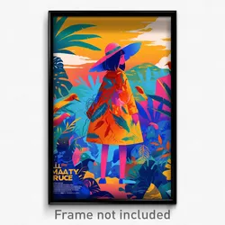 Spanish Movie Poster - Leafy Route (Spain Psychedelic Art Retro Film Print)