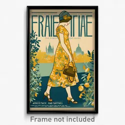 French Movie Poster - Girl Feeling Dumbstruck, Candid Shoes (France Art Print)