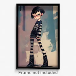Art Poster - Boy Feeling Angry Wearing Fresh Stirrup Legwear (Print)