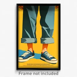 Indonesian Movie Poster - Man Feeling Enjoyment, Accomplished Blue Footwear