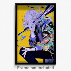 Anime Art Poster - Man Feeling Epiphany Wearing Comfortable Grey Sleeves (Print)