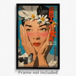 Vietnamese Movie Poster - Man Feeling Mystified, Cheery White Scrunchie (Print)