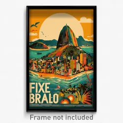 Brazilian Movie Poster - Incredible Acropolis (Brazil Retro Film Art Print)
