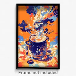 Art Poster - Adventurous Stove (Psychedelic Trippy Weird 11x17 Print)