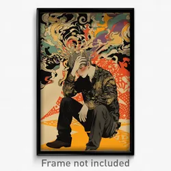 German Movie Poster - Boy Feeling Melancholy, Antique Midriff (Art Print)