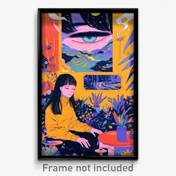 Art Poster - Wonderful Dream (Psychedelic Trippy Weird 11x17 Cartoon Print)