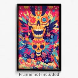 Art Poster - Big Mexican Plate (Psychedelic Trippy Weird 11x17 Cartoon Print)