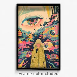 Icelandic Movie Poster - Noted Berlin (Iceland Psychedelic Art Retro Film Print)