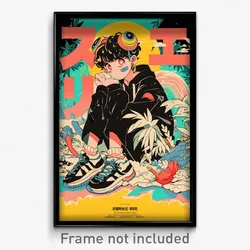 Greek Movie Poster - Boy Feeling Enthusiasm, Black And White Animal Costume