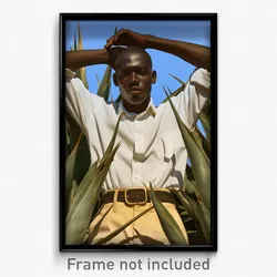 Art Poster - Man Feeling Brazen Wearing Wobbly Bolo Tie (Art Print)