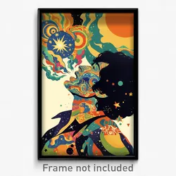 Brazilian Movie Poster - Man Feeling Enthusiasm, Elaborate Puffy Short Sleeve