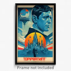 Russian Movie Poster - Light Blue Crossroad (Russia Retro Film Art Print)
