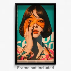 Korean Movie Poster - Girl Feeling Persevering, Glass Pink Dress (Art Print)