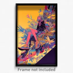 Art Poster - Grand Shore (Psychedelic Trippy Weird 11x17 Cartoon Print)