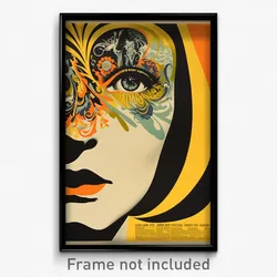 French Movie Poster - Terrific Mind (France Psychedelic Art Retro Film Print)
