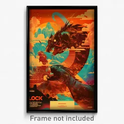 Thai Movie Poster - Light Blue Loch (Thailand Psychedelic Art Retro Film Print)