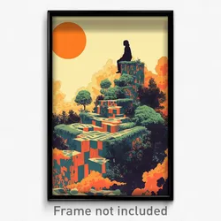 Brazilian Movie Poster - Concrete Dolmen (Brazil Retro Film Art Print)