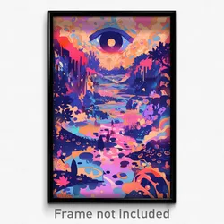 Art Poster - Exotic Brewery (Psychedelic Trippy Weird 11x17 Cartoon Print)