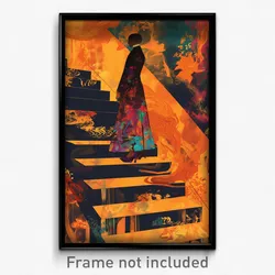 Thai Movie Poster - Haunting Catwalk (Thailand Psychedelic Art Retro Film Print)