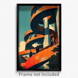 Icelandic Movie Poster - Spectacular Swedish Architecture (Film Art Print)