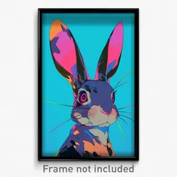 Art Poster - Advanced Rabbit (Psychedelic Trippy Weird 11x17 Cartoon Print)