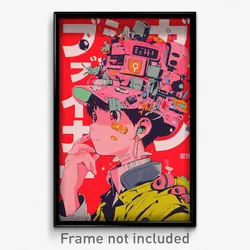 Movie Art Poster - Boy Feeling Shameless, Remarkable Alternate Headwear (Print)
