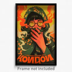 Russian Movie Poster - Girl Feeling Boredom, Scholarly Hooded Capelet (Print)
