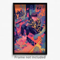 Art Poster - Majestic Hutch (Psychedelic Trippy Weird 11x17 Cartoon Print)