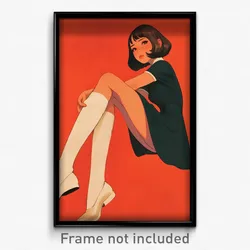 German Movie Poster - Girl Feeling Self Understanding, Stunning White Socks
