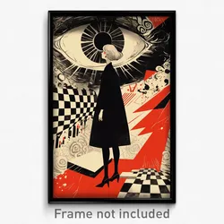 Greek Movie Poster - Black And White Ballroom (Greece Retro Film Art Print)