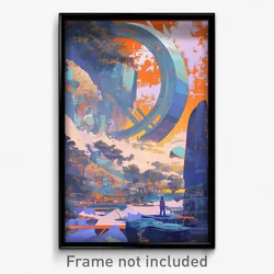 Movie Art Poster - Wicked Viaduct (Psychedelic Trippy Retro Cartoon Film Print)