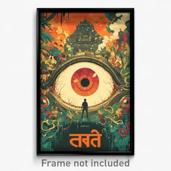 Bollywood Movie Poster - Green Grotto (India Retro Hindi Film Art Print)
