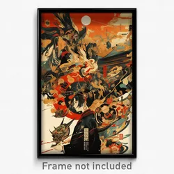 Chinese Movie Poster - Rich Overhang (China Psychedelic Art Retro Film Print)