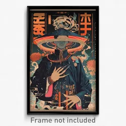 Vietnamese Movie Poster - Man Feeling Pleased, Notable Large Hat (Art Print)