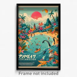 Brazilian Movie Poster - Tiny Tsunami (Brazil Psychedelic Art Retro Film Print)