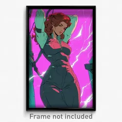 Movie Art Poster - Woman Feeling Possessive, Remarkable Pink Vest (Film Print)