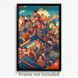 Indonesian Movie Poster - Glass Canadian City (Indonesia Retro Film Art Print)