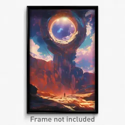 Movie Art Poster - Big Portal (Psychedelic Trippy Retro Cartoon Film Print)