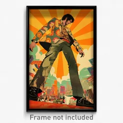 Brazilian Movie Poster - Man Feeling Happiness, Triangular Lace Up Boots (Print)