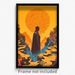 Greek Movie Poster - Cool Outland (Greece Psychedelic Art Retro Film Print)