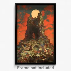 Art Poster - Aged Motte (Psychedelic Trippy Weird 11x17 Cartoon Print)