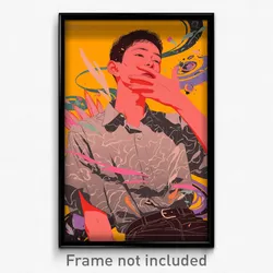 Thai Movie Poster - Man Feeling Epiphany, Wavy Grey Shirt (Thailand Art Print)