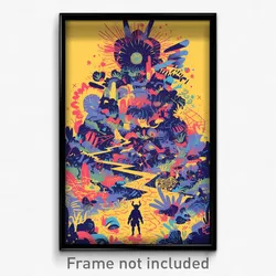 Spanish Movie Poster - Elaborate Morass (Spain Psychedelic Art Retro Film Print)