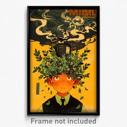 Mexican Movie Poster - Boy Feeling Alarmed, Mellow Leaf Hair Ornament (Print)