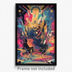 French Movie Poster - Girl Feeling Focused, Awesome Tiara (France Art Print)