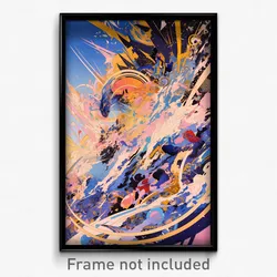 Movie Art Poster - Detailed Storm (Psychedelic Trippy Retro Cartoon Film Print)