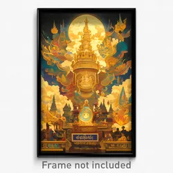Thai Movie Poster - Grandiose Post (Thailand Psychedelic Art Retro Film Print)