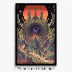 Movie Art Poster - Meek Grate (Psychedelic Trippy Retro Cartoon Film Print)
