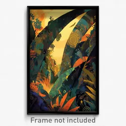 Russian Movie Poster - Outstanding Rainforest (Russia Retro Film Art Print)