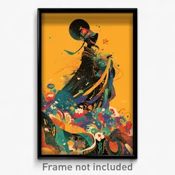Mexican Movie Poster - Agile Domain (Mexico Psychedelic Art Retro Film Print)